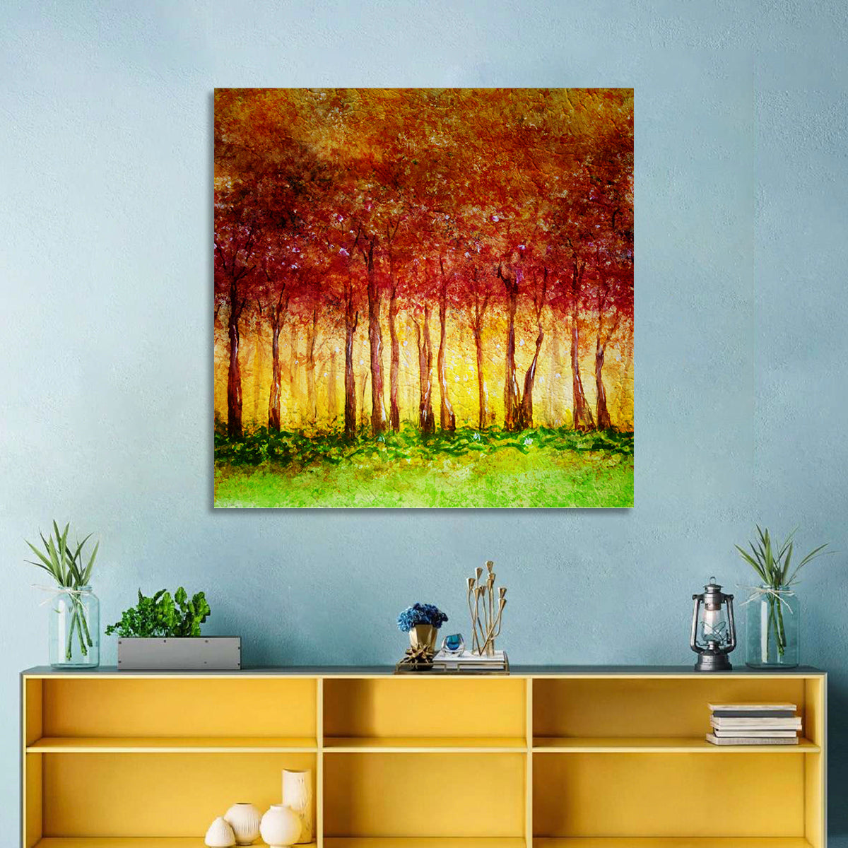 Autumn Tree Row Wall Art
