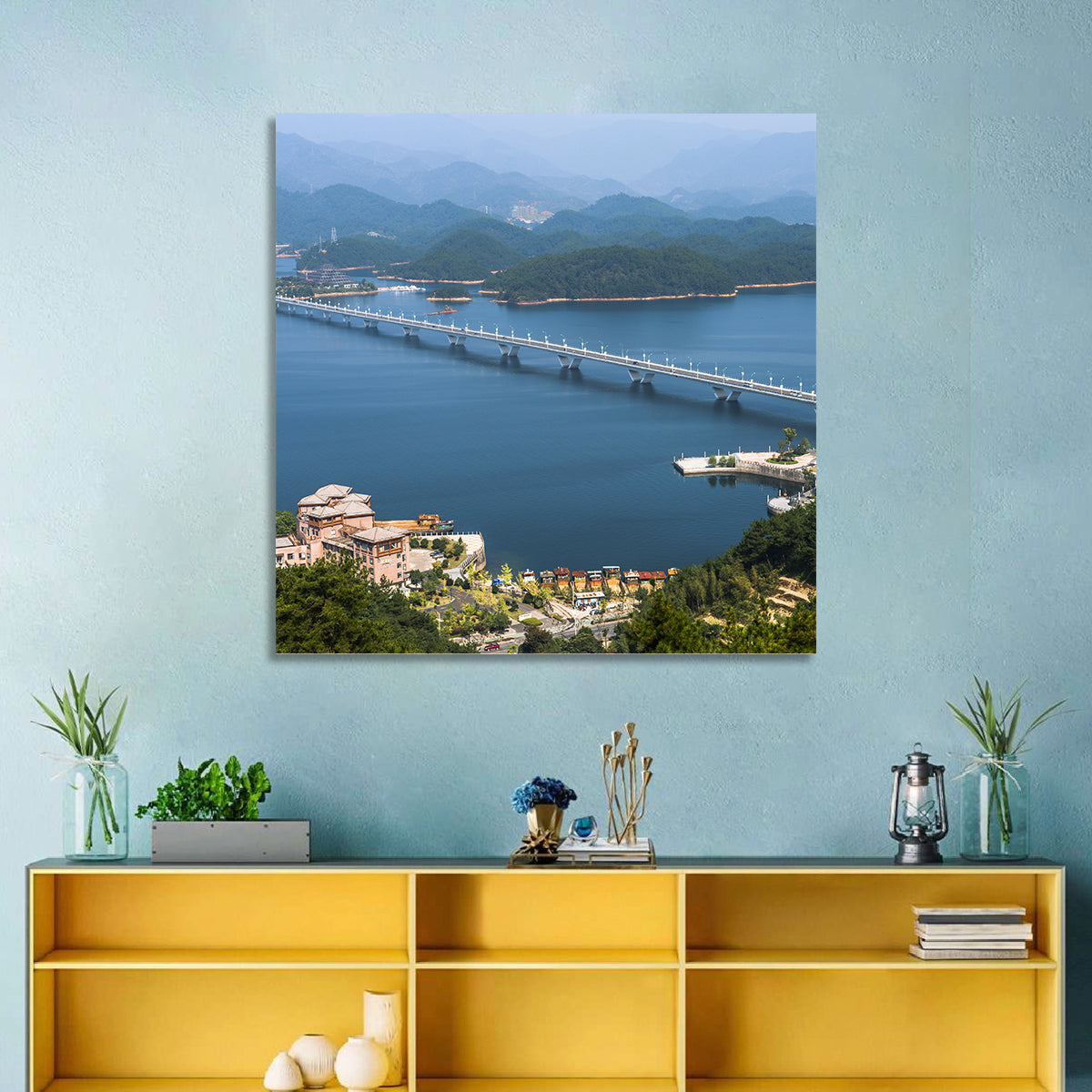 Qiandao Lake Bridge View Wall Art