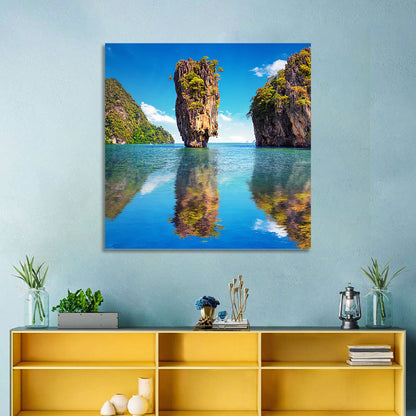 Ko Tapu Limestone Stack, Phang Nga Wall Art