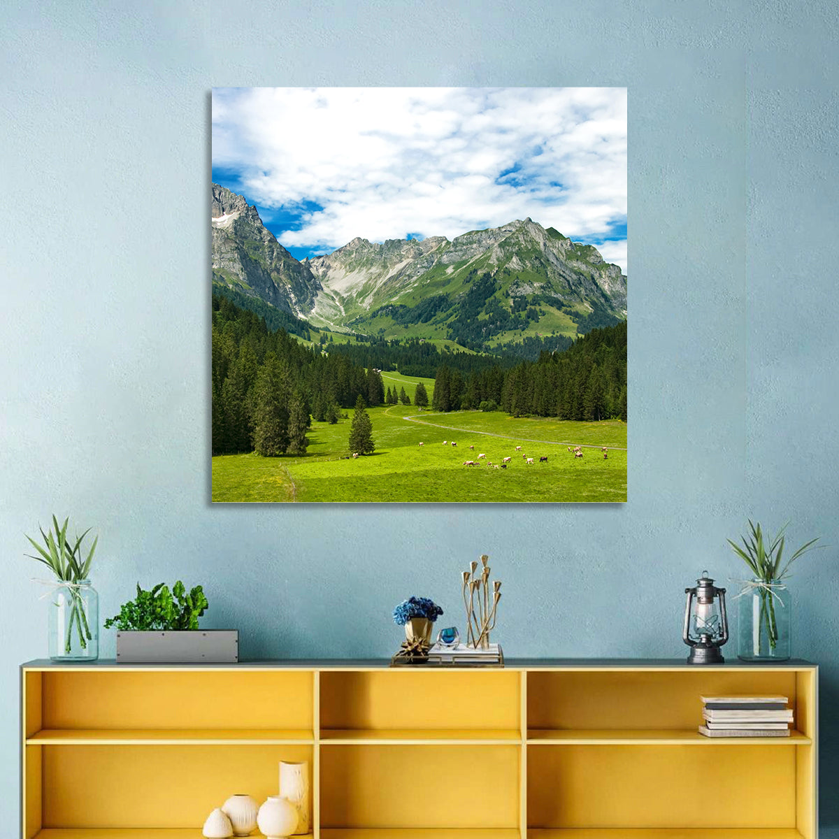 Arnibach Valley Summer Meadow Wall Art