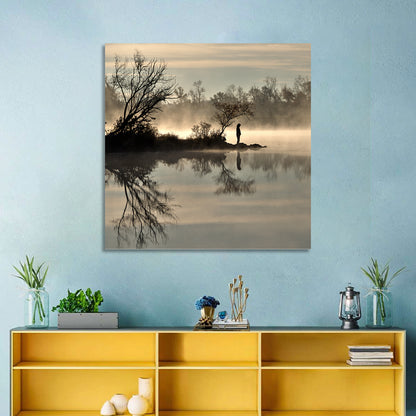 Centennial Lake Mist Wall Art