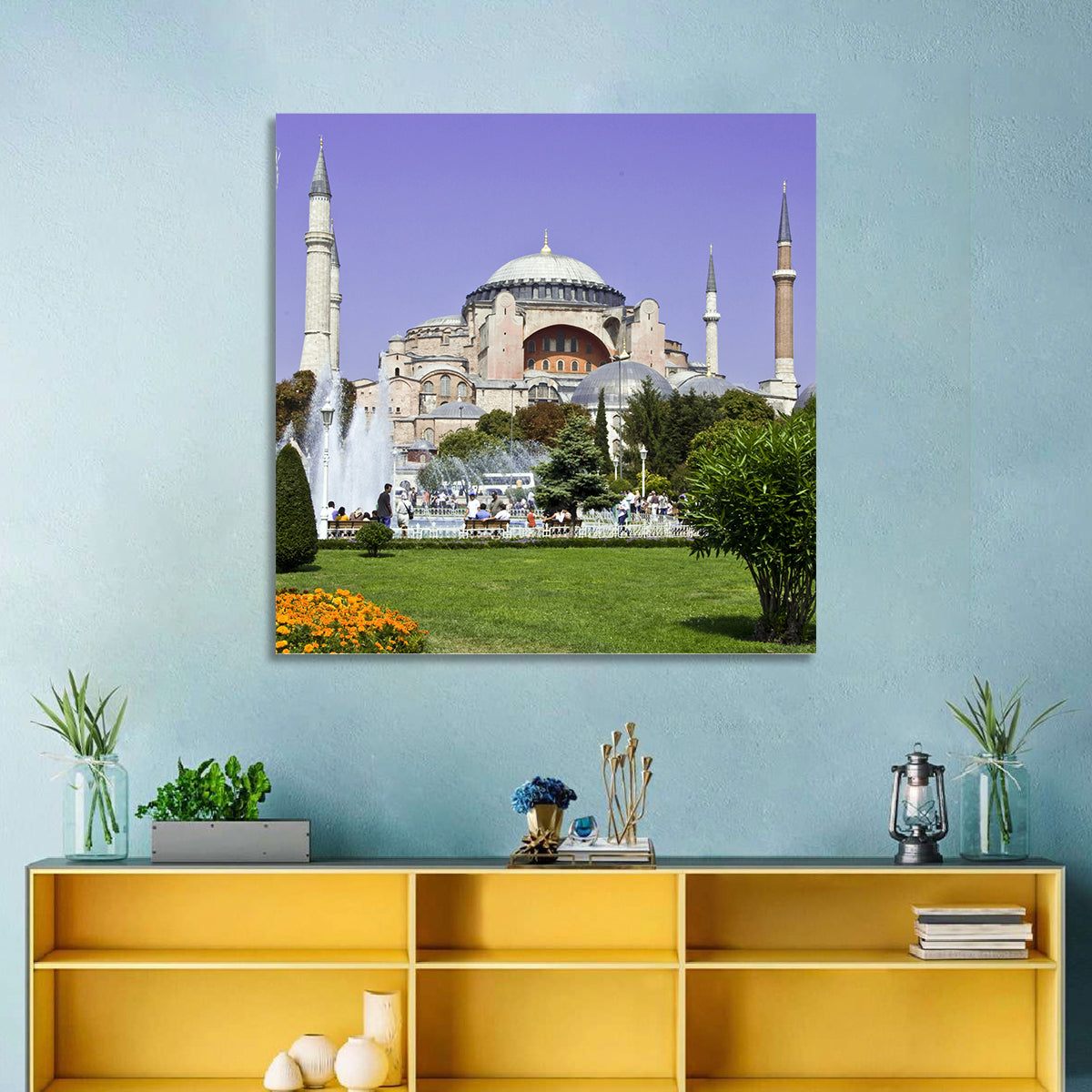 Hagia Sophia Fountain Gardens Istanbul Wall Art