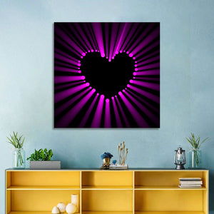 Glowing Heart Wall Art