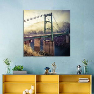 Bridge Over Lake Oroville Wall Art