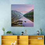 Glendalough Upper Lake at Dusk Wall Art