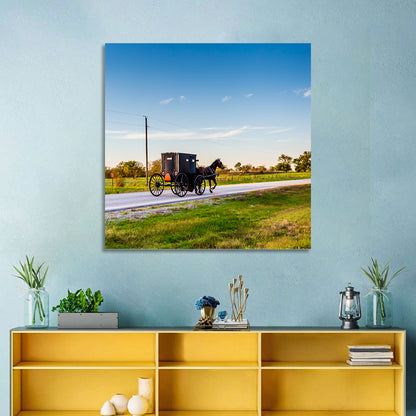 Amish Horse and Buggy, Oklahoma Wall Art