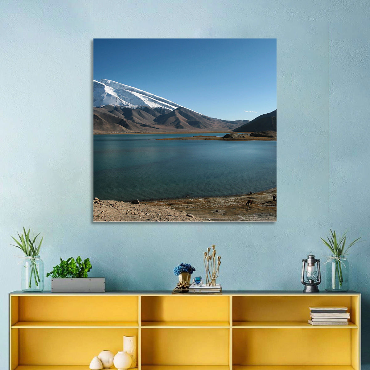 Muztahgata And Kara Kul Lake Wall Art