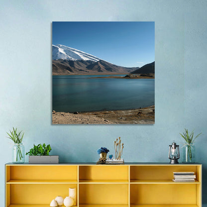 Muztahgata And Kara Kul Lake Wall Art