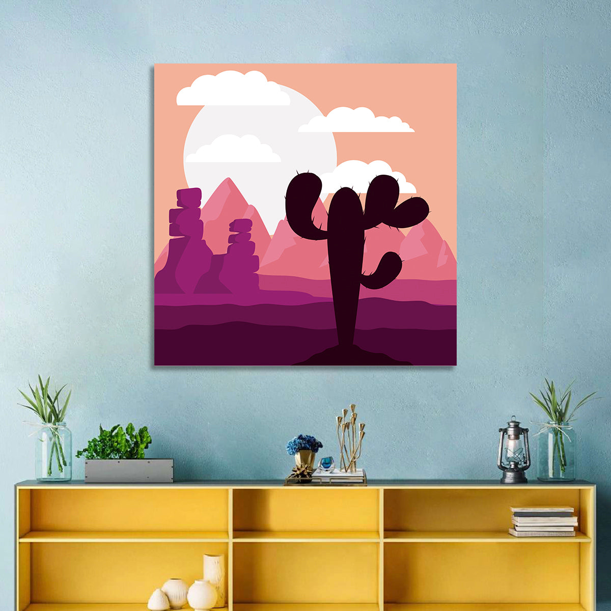 Saguaro Sunset Wall Art