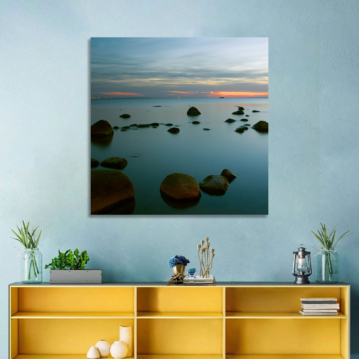 Baltic Sea at Twilight Wall Art