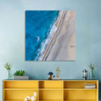 Myrtos Beach Aerial View Wall Art