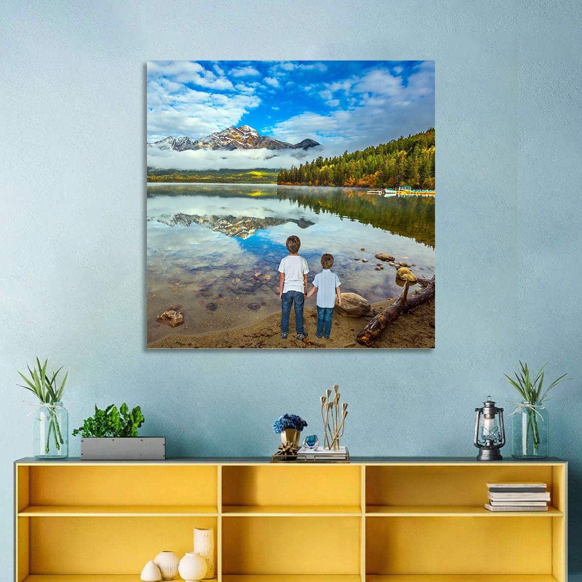 Pyramid Lake Reflection Wall Art
