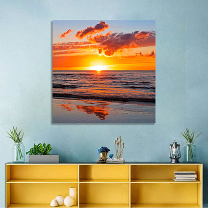 Sunset Over the Baltic Wall Art