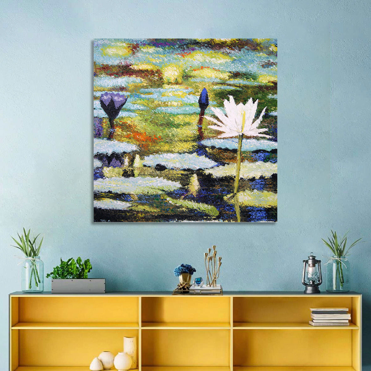Impressionist Water Lilies Study Wall Art