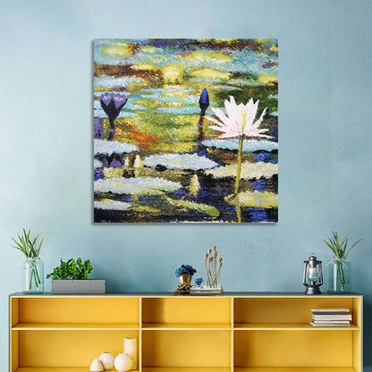 Impressionist Water Lilies Study Wall Art