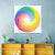 Spiral Rainbow Abstract Wall Art