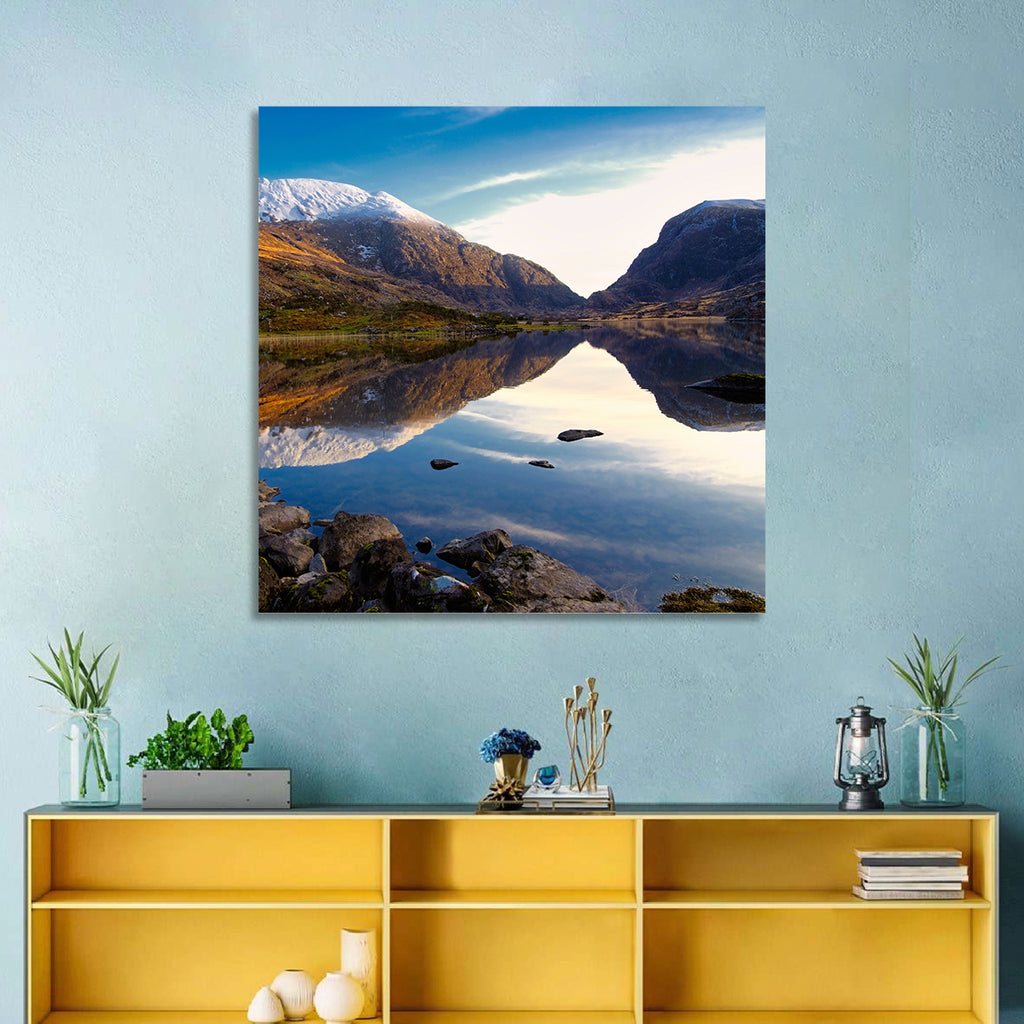 Auger Lake Morning Reflection Wall Art