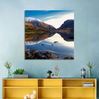 Auger Lake Morning Reflection Wall Art