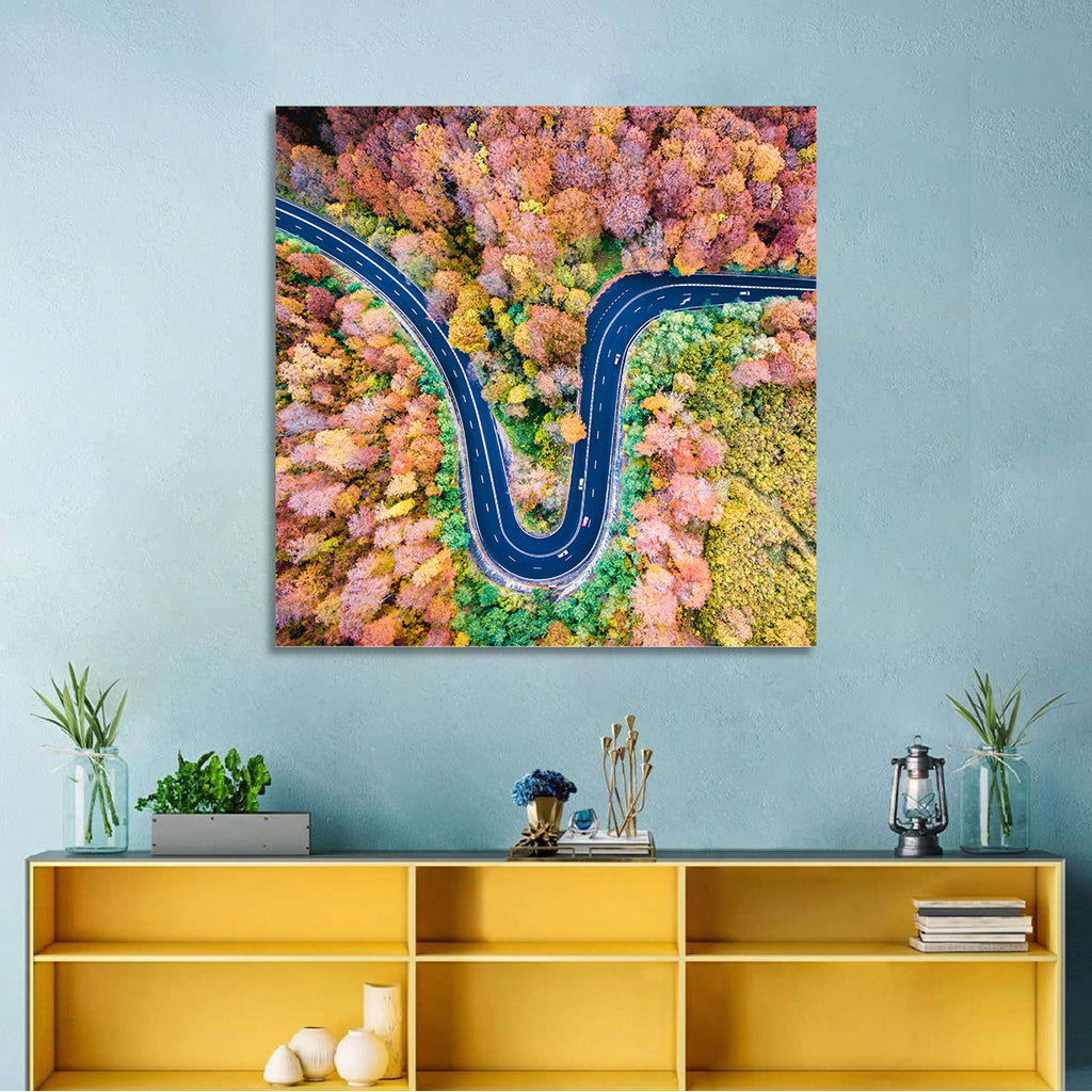 Winding Forest Road Wall Art