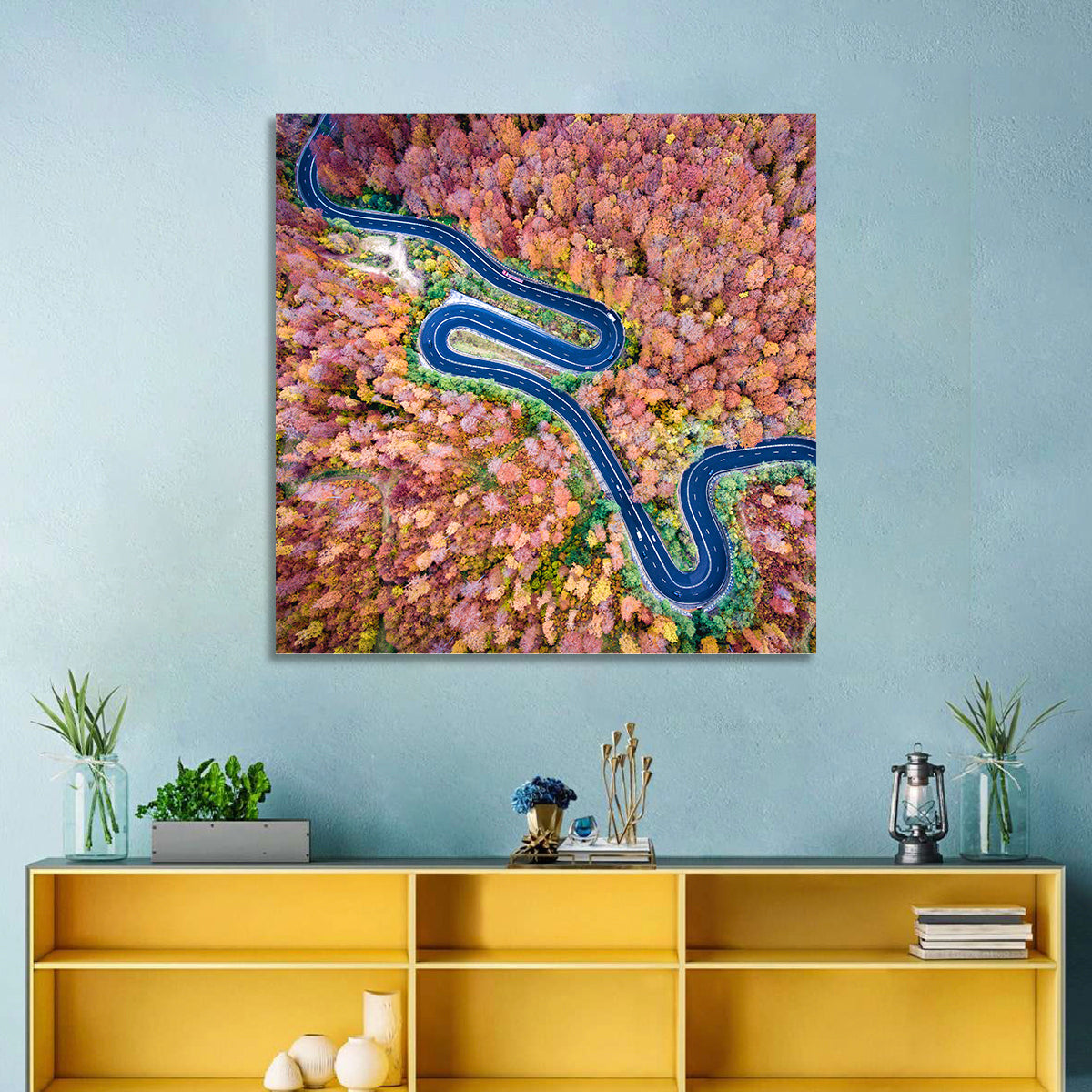 Serpentine Autumn Road Wall Art