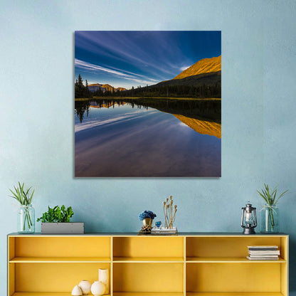 Rainbow Lake at Golden Hour Wall Art