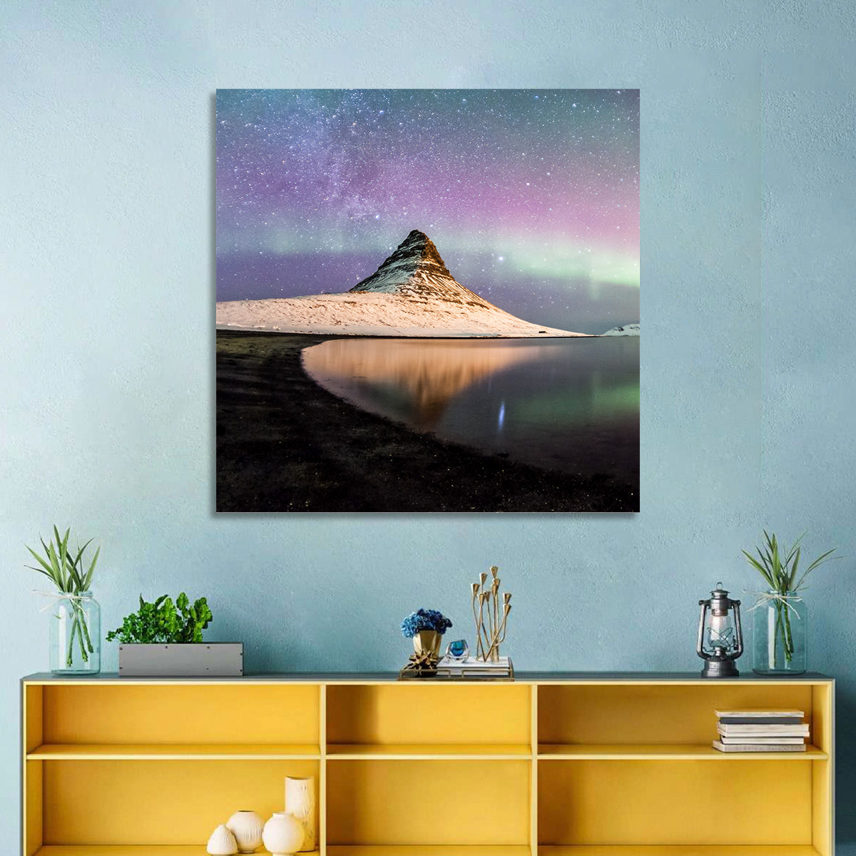 Kirkjufell Under the Milky Way Wall Art
