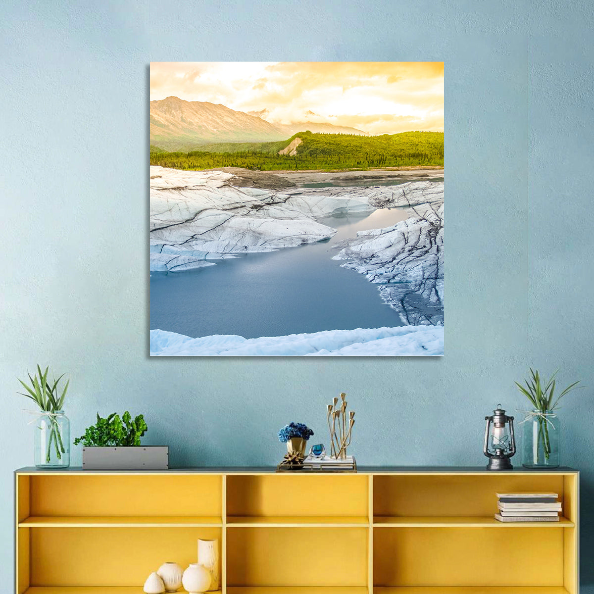 Matanuska Glacier at Sunset Wall Art