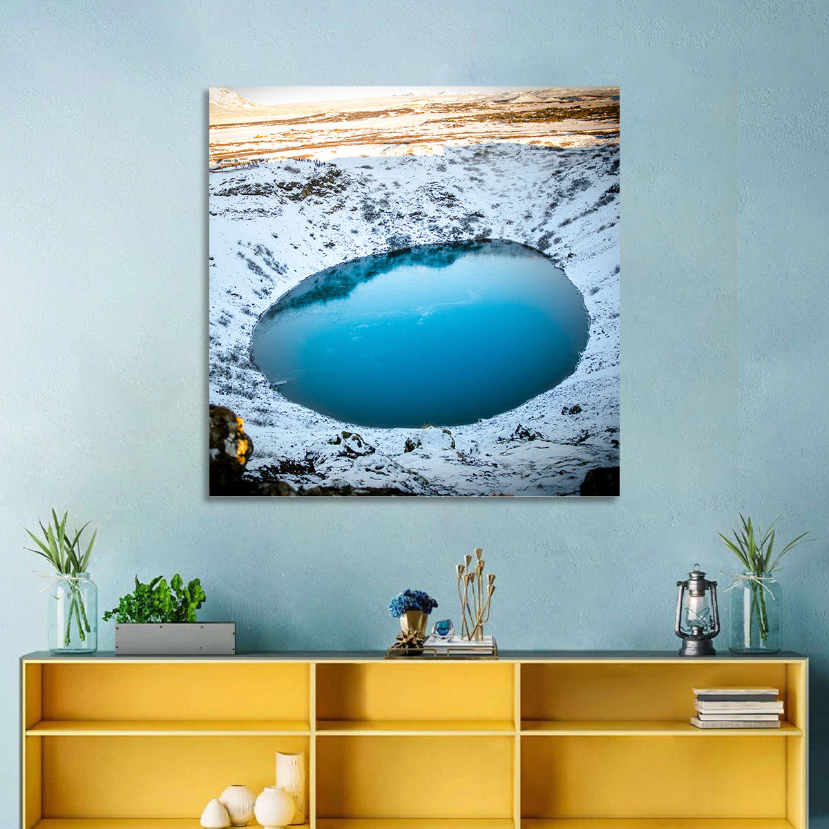 Kerid Crater Lake Wall Art
