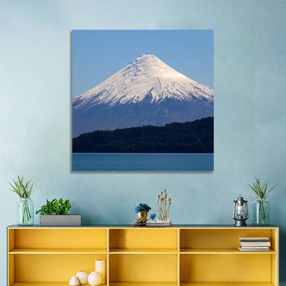 Snow-capped Osorno Volcano Over Lake Wall Art