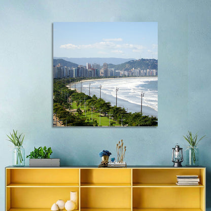 Santos Beach Promenade Wall Art