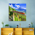 Gornergrat Tourist Train Wall Art