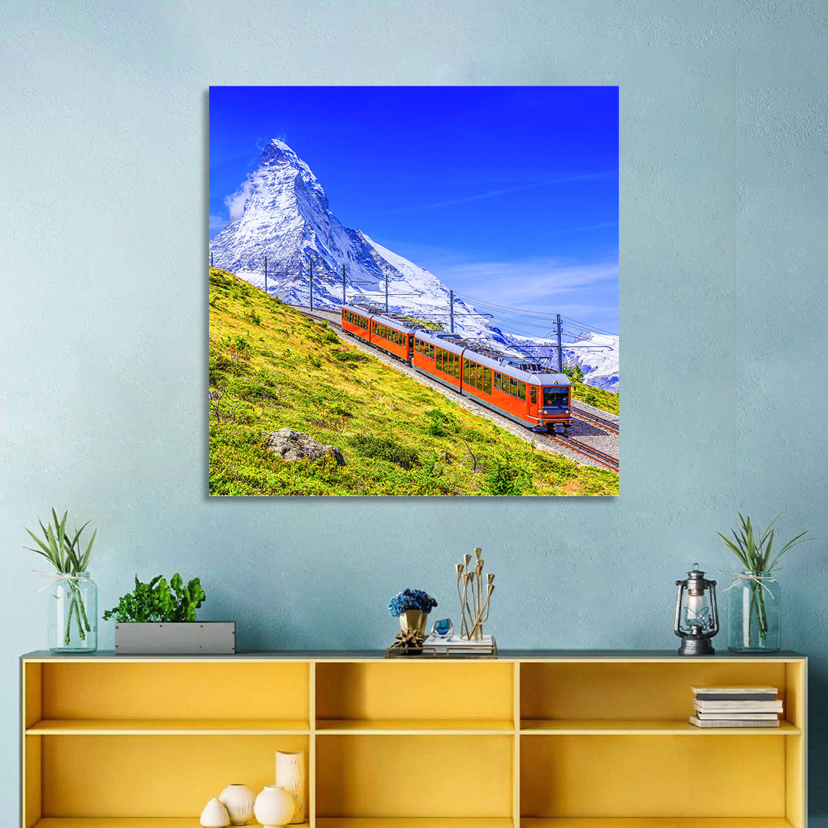 Gornergrat Train and Matterhorn Wall Art