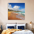 Palm Lined Tropical Coast Wall Art