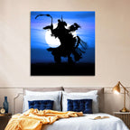 Moonlit Pow Wow Dancer Wall Art