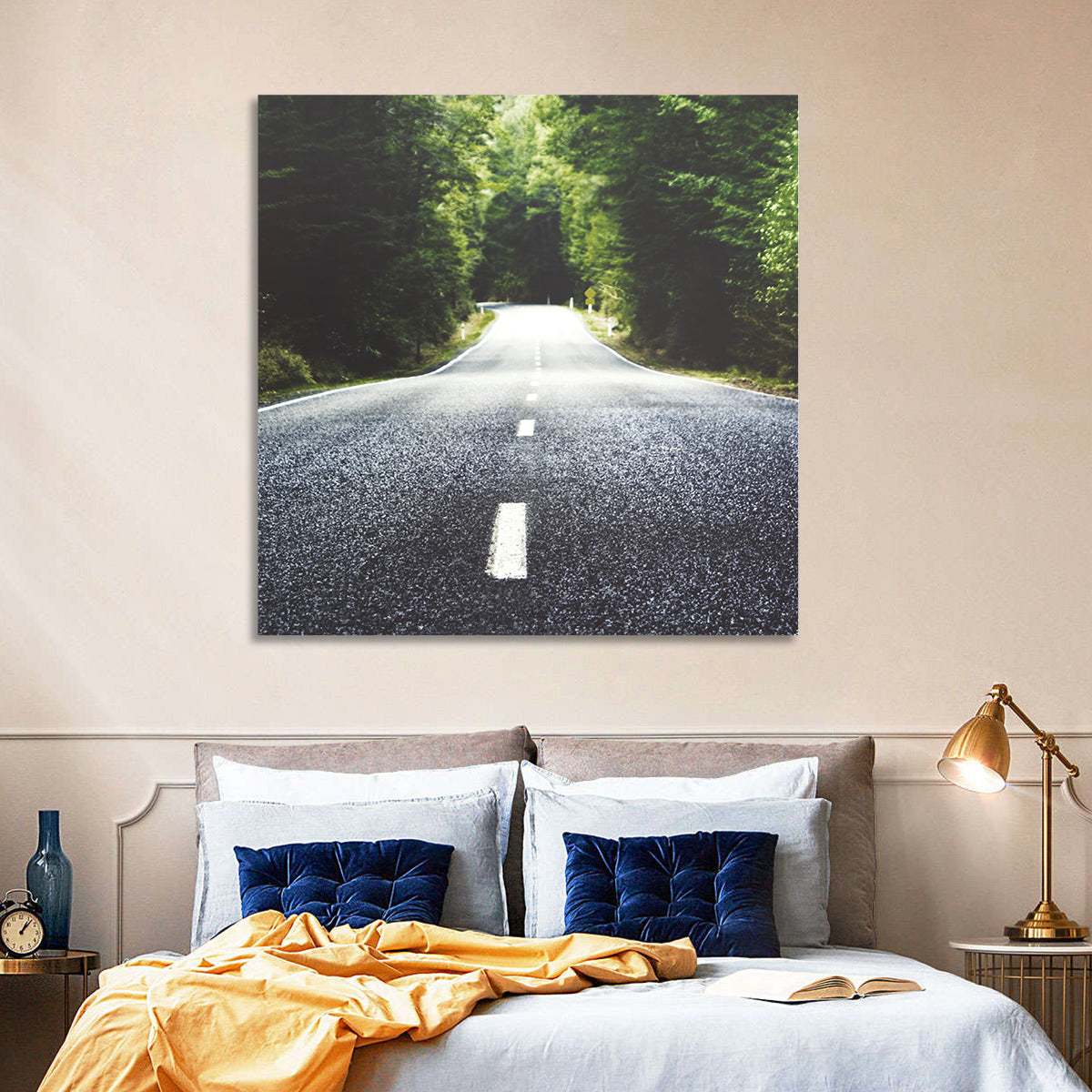 Summer Forest Road Wall Art