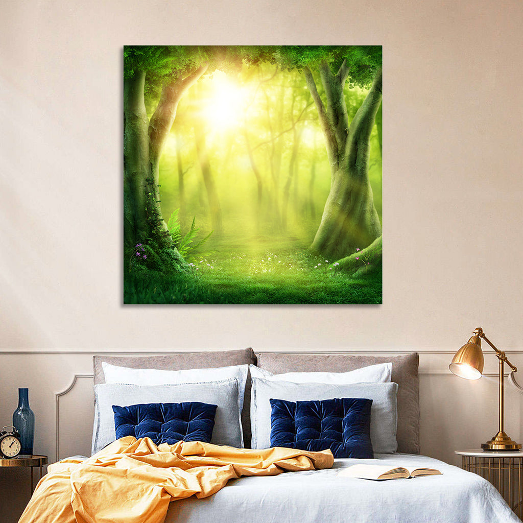 Enchanted Forest at Sunrise Wall Art