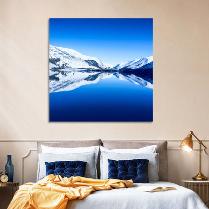 Tal Y Llyn Winter Reflection Wall Art