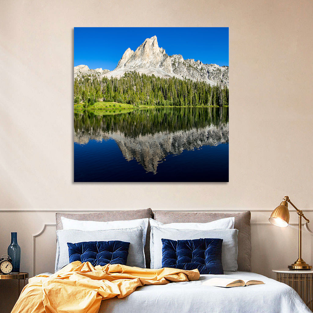 Sawtooth Peaks at Alice Lake Wall Art