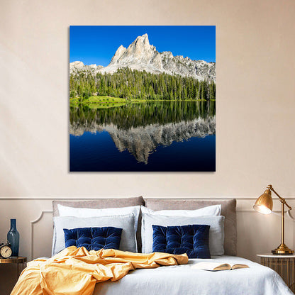 Sawtooth Peaks at Alice Lake Wall Art