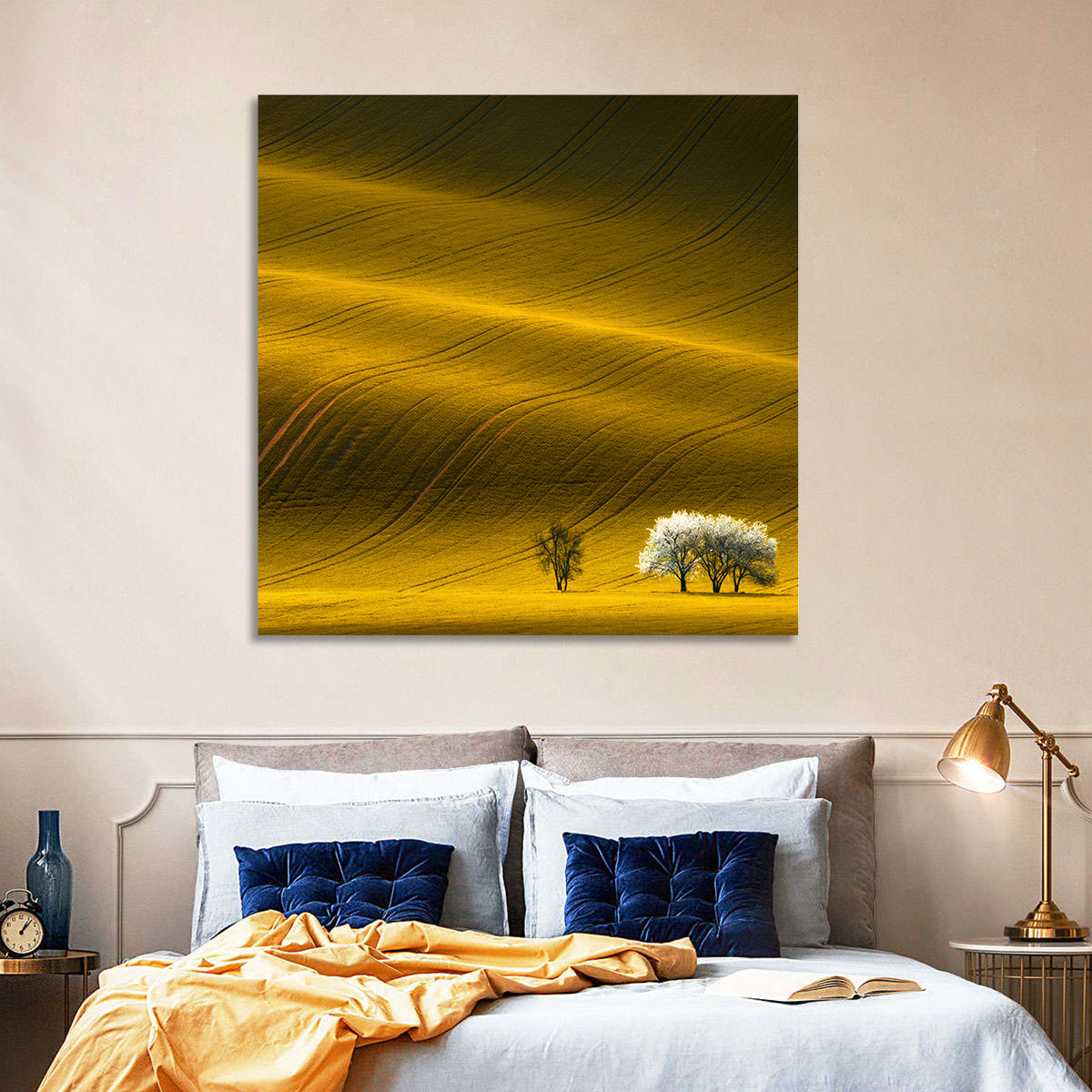 Wavy Rapeseed Field Wall Art