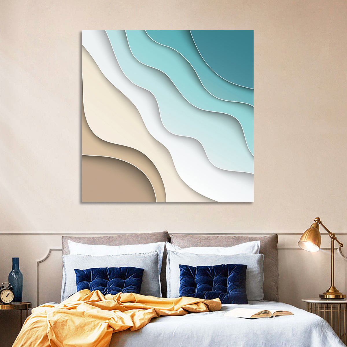 Beach Layers Abstract Wall Art