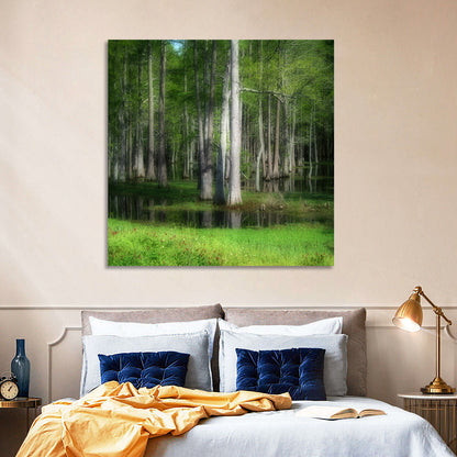 Lush Cypress Swamp Wall Art