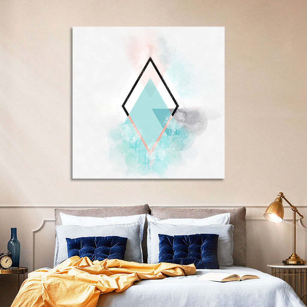 Scandinavian Diamond Geometry Wall Art