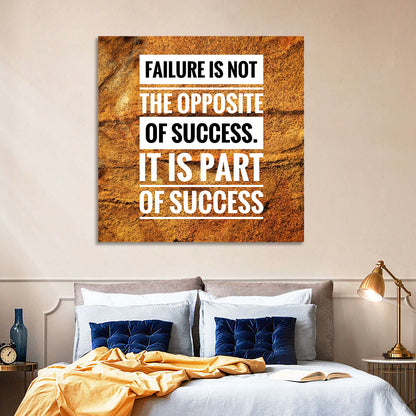 Failure Is Part of Success, Rock Texture Wall Art