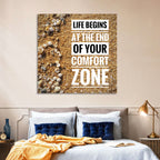 Life Begins at the End Quote Wall Art