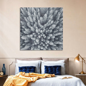 Forest Snowy Trees Wall Art