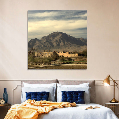 Afghan Mountain Village Wall Art