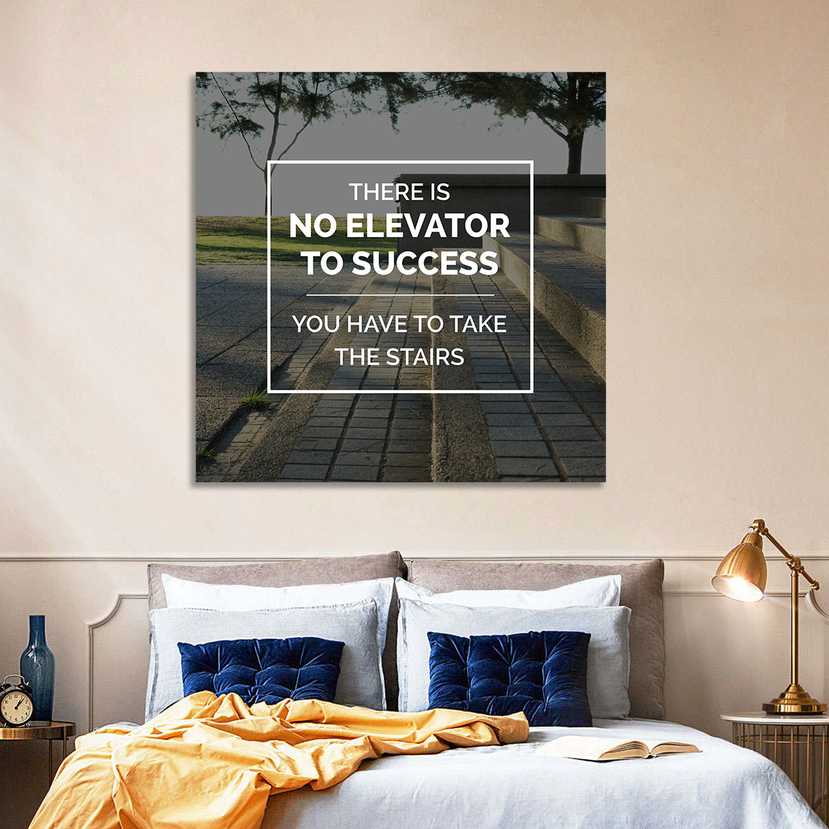 There Is No Elevator to Success Wall Art