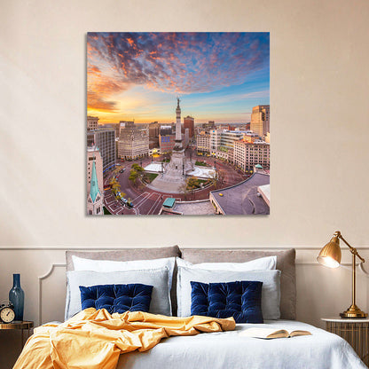 Indianapolis Monument Circle Wall Art