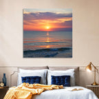 Lake Michigan Sunset Reflection Wall Art